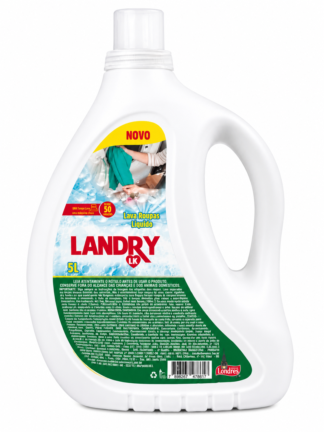 Jabon de ropa liquido Landry 5 L