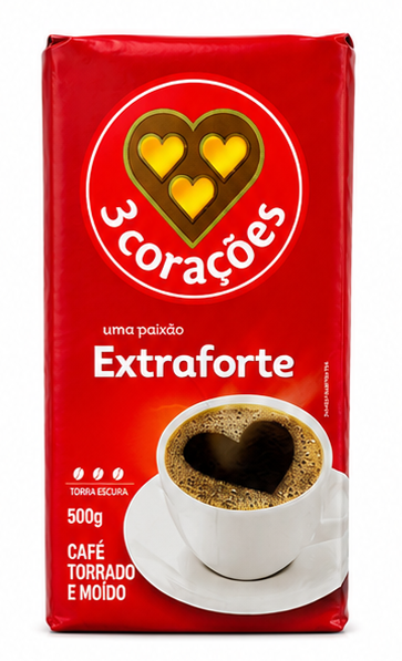 Cafe molido 3 corazones Extra fuerte 500 g
